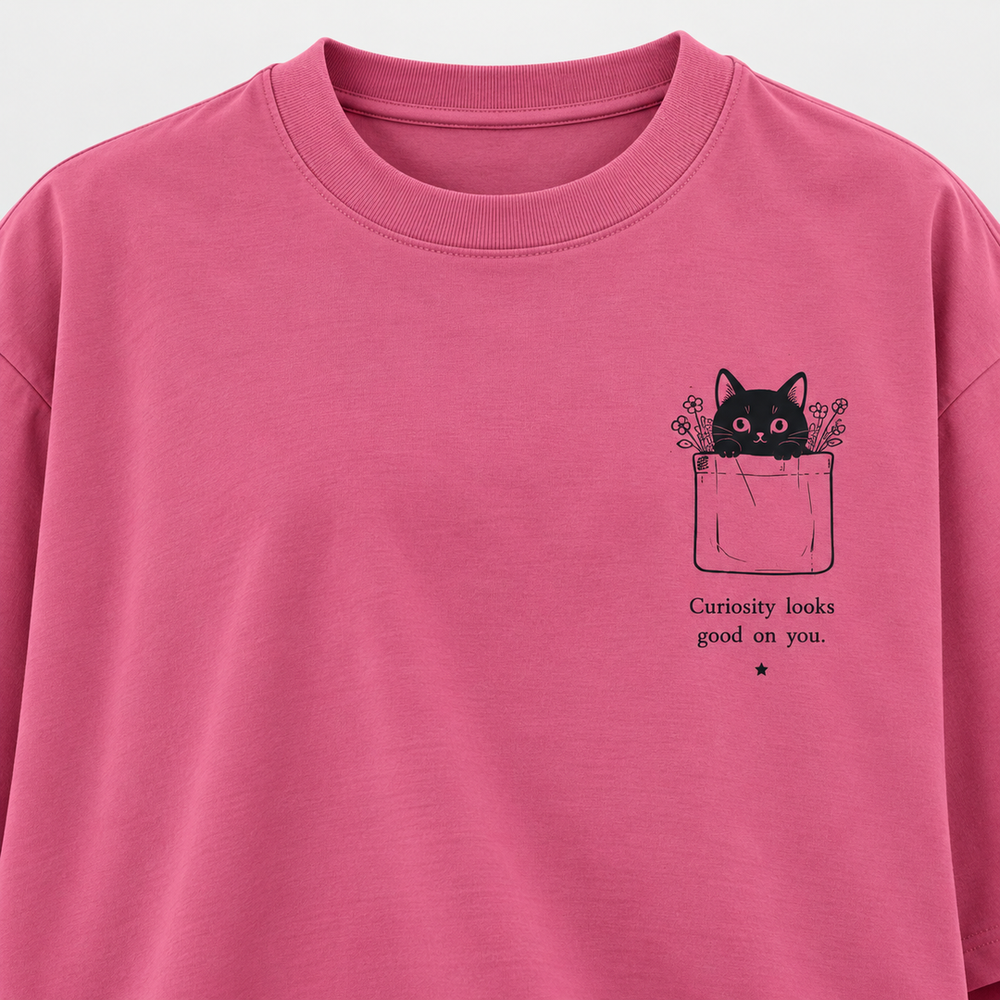 Tokiyo Lifestyle Women Oversized T-Shirt - TOVWO007 - Onion-Pink - Image 3