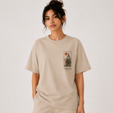 Tokiyo Lifestyle Women Oversized T-Shirt - TOVWO012 - Beige - Image 1