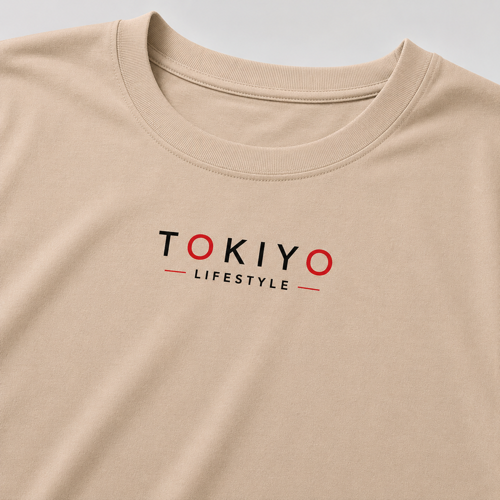 Tokiyo Lifestyle Women Oversized T-Shirt - TOVWO003 - Beige - Image 3