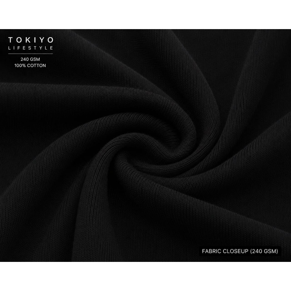 Tokiyo Lifestyle Oversized T-Shirt - TOTM022 - Black