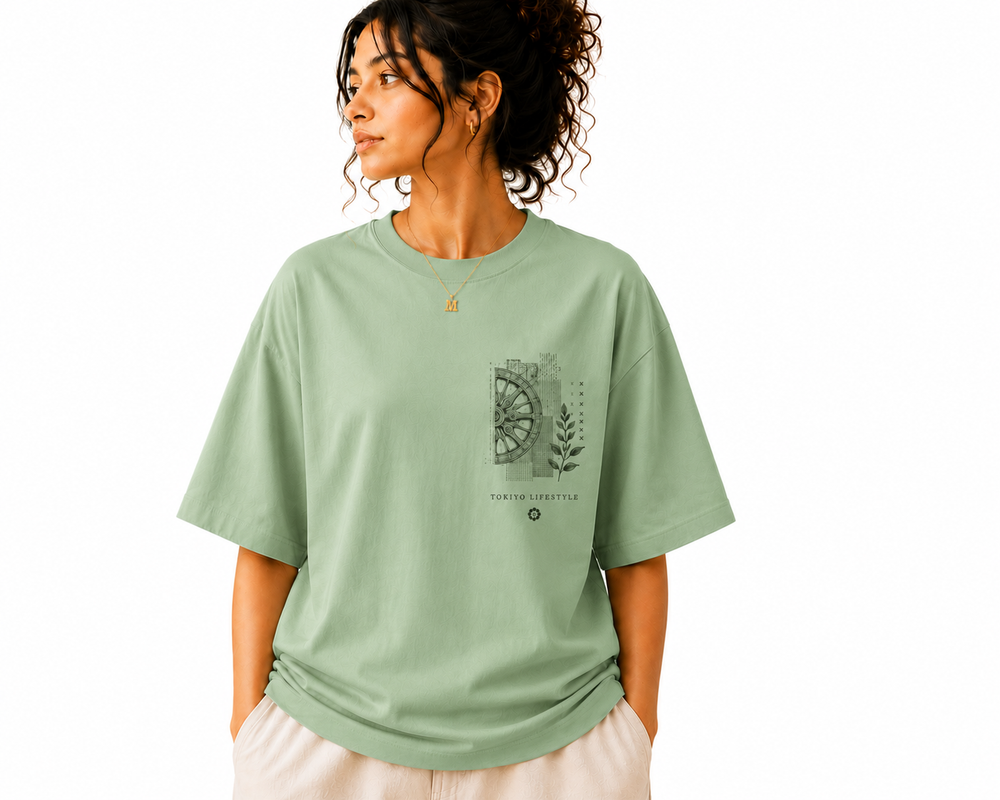 Tokiyo Lifestyle Women Oversized T-Shirt - TOVWO024 - Pista