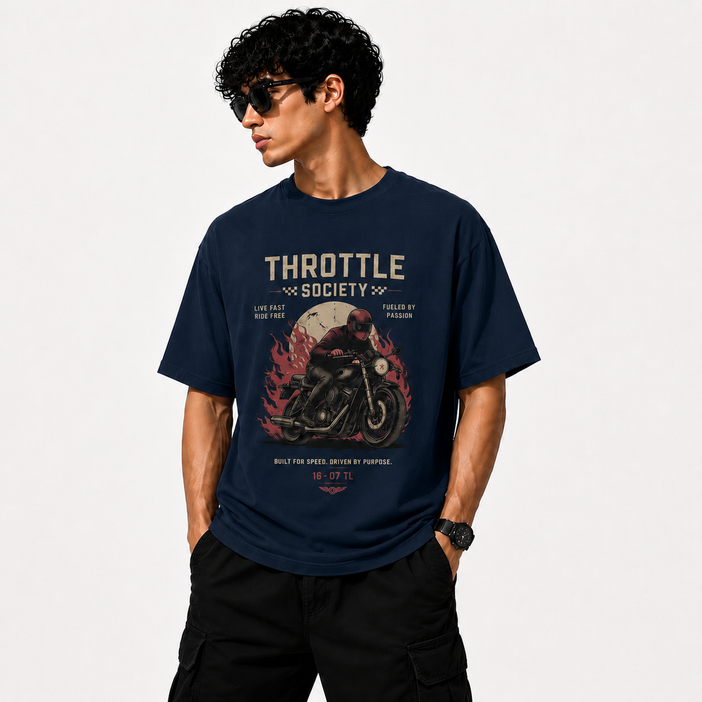 Tokiyo Lifestyle Oversized T-Shirt - TOTM039 - Airforce