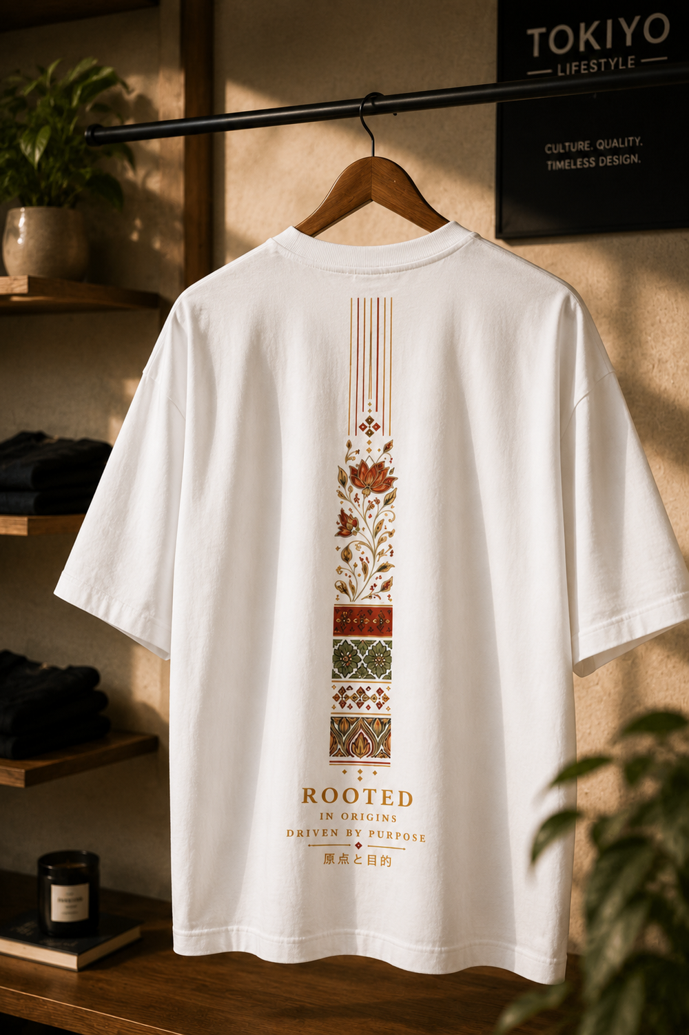 Tokiyo Lifestyle Oversized T-Shirt - TOTM024 - White