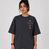 Tokiyo Lifestyle Women Oversized T-Shirt - TOVWO009 - Dgrey - Image 1