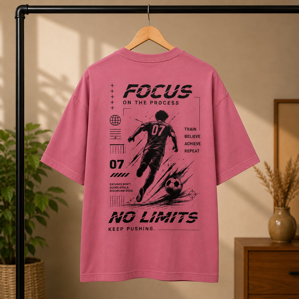 Tokiyo Lifestyle Oversized T-Shirt - TOTM038 - Onion Pink