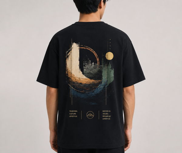 Tokiyo Lifestyle Oversized T-Shirt - TOTM010 - Black - Image 2