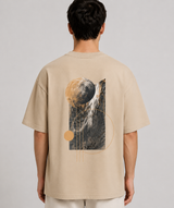 Tokiyo Lifestyle Oversized T-Shirt - TOTM006 - Beige - Image 2