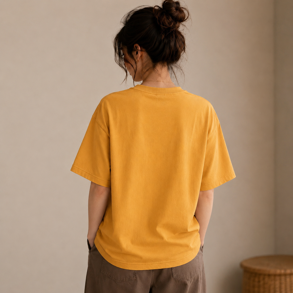 Tokiyo Lifestyle Women Oversized T-Shirt - TOVWO001 - Mustard - Image 2