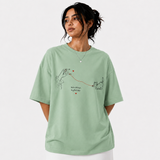 Tokiyo Lifestyle Women Oversized T-Shirt - TOVWO018 - Pista - Image 1