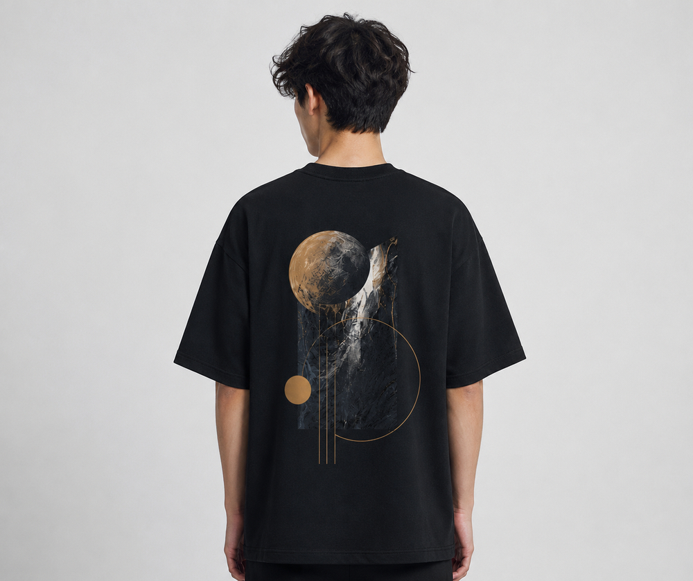 Tokiyo Lifestyle Oversized T-Shirt - TOTM006 - Black - Image 2