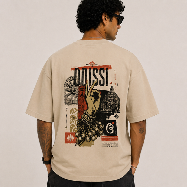 Tokiyo Lifestyle Oversized T-Shirt - TOTM003 - Beige - Image 2