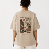 Tokiyo Lifestyle Women Oversized T-Shirt - TOVWO014 - Beige - Image 2