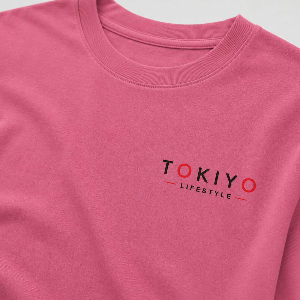 Tokiyo Lifestyle Women Oversized T-Shirt - TOVWO003 - Onion-Pink - Image 3