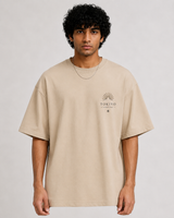 Tokiyo Lifestyle Oversized T-Shirt - TOTM007 - Beige - Image 1