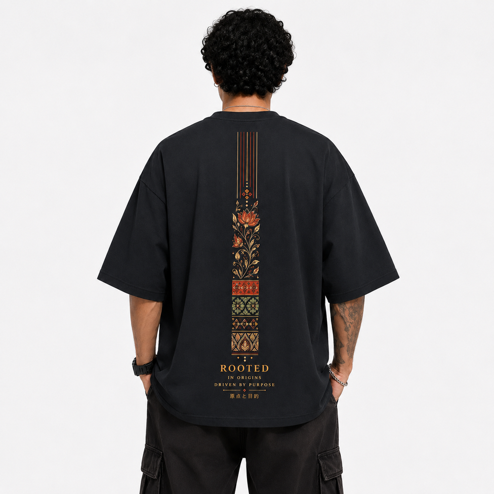 Tokiyo Lifestyle Oversized T-Shirt - TOTM024 - Black