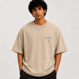 Tokiyo Lifestyle Oversized T-Shirt - TOTM002 - Beige - Image 1