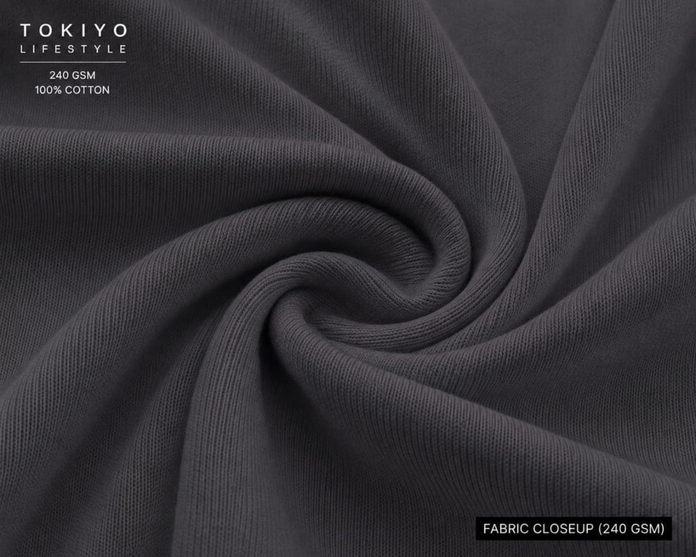 Tokiyo Lifestyle Oversized T-Shirt - TOTM044 Dark Grey Pose 4