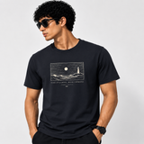 Tokiyo Lifestyle Regular T-Shirt - TRTM007 - Black - Image 1