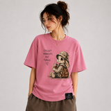 Tokiyo Lifestyle Women Oversized T-Shirt - TOVWO001 - Onion-Pink - Image 1