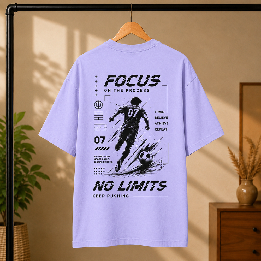 Tokiyo Lifestyle Oversized T-Shirt - TOTM038 - Lavender