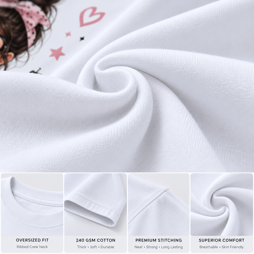 Tokiyo Lifestyle Women Oversized T-Shirt - TOVWO005 - White - Image 4