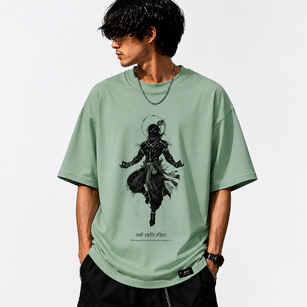 Tokiyo Lifestyle Oversized T-Shirt - TOTM018 - Pista
