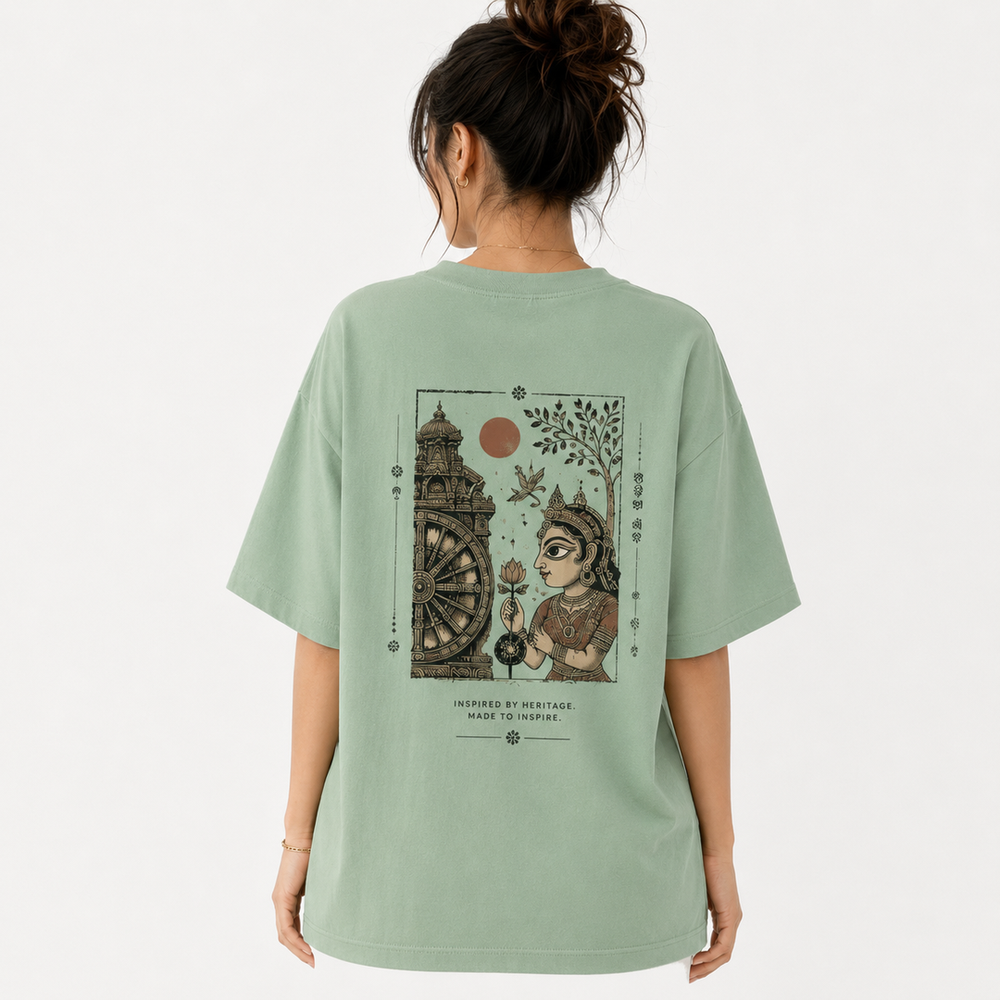 Tokiyo Lifestyle Women Oversized T-Shirt - TOVWO014 - Pista - Image 2