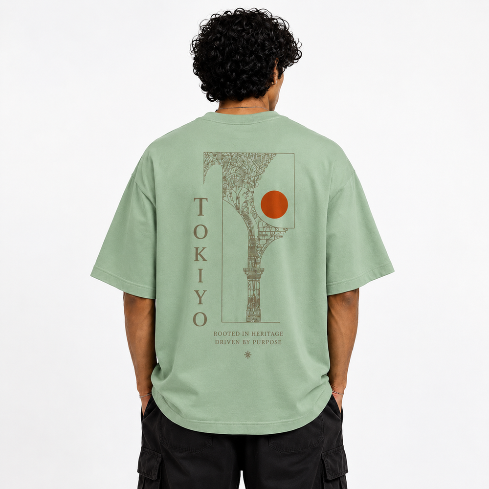 Tokiyo Lifestyle Oversized T-Shirt - TOTM021 - Pista