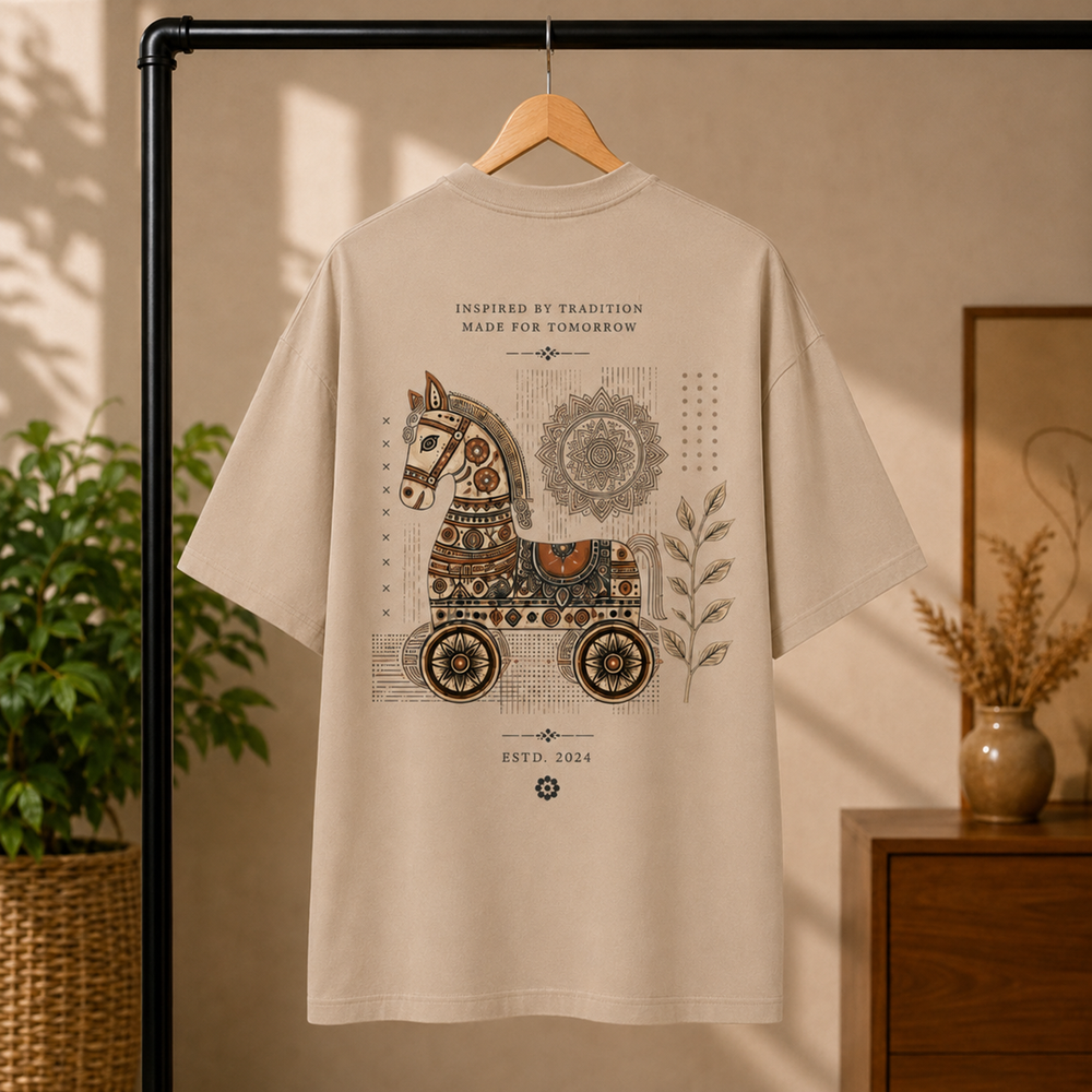 Tokiyo Lifestyle Women Oversized T-Shirt - TOVWO023 - Beige