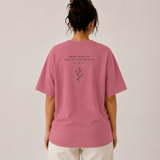 Tokiyo Lifestyle Women Oversized T-Shirt - TOVWO008 - Onion-Pink - Image 2