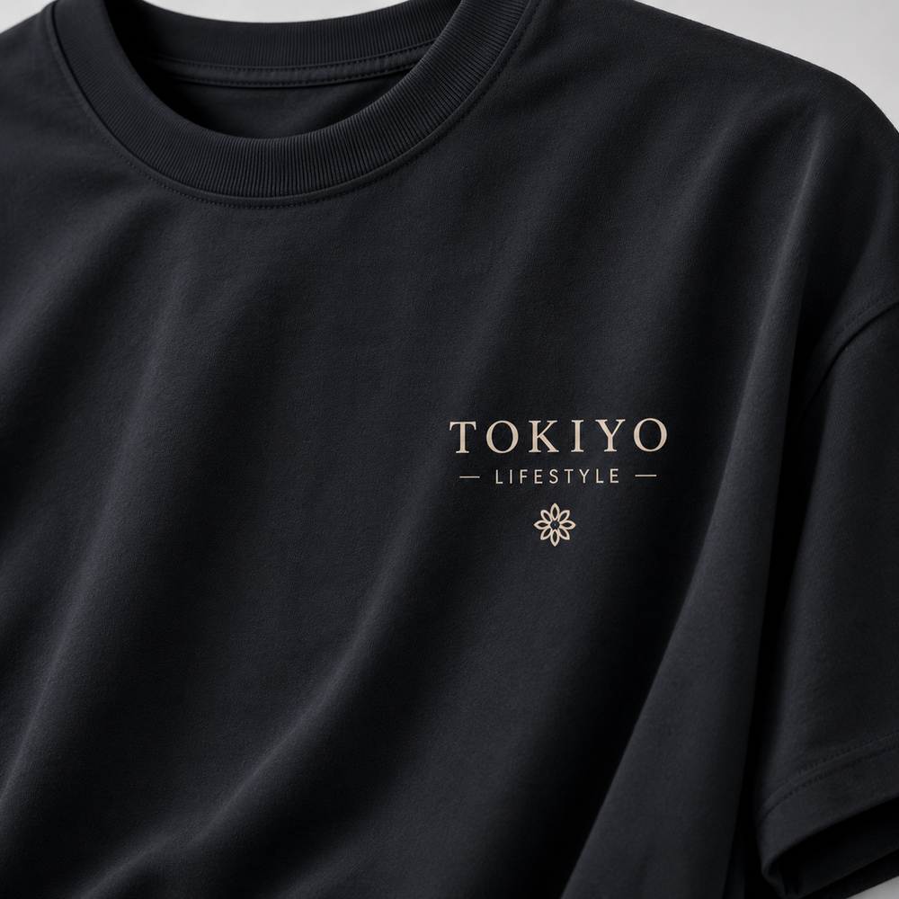 Tokiyo Lifestyle Oversized T-Shirt - TOTM002 - Black - Image 3