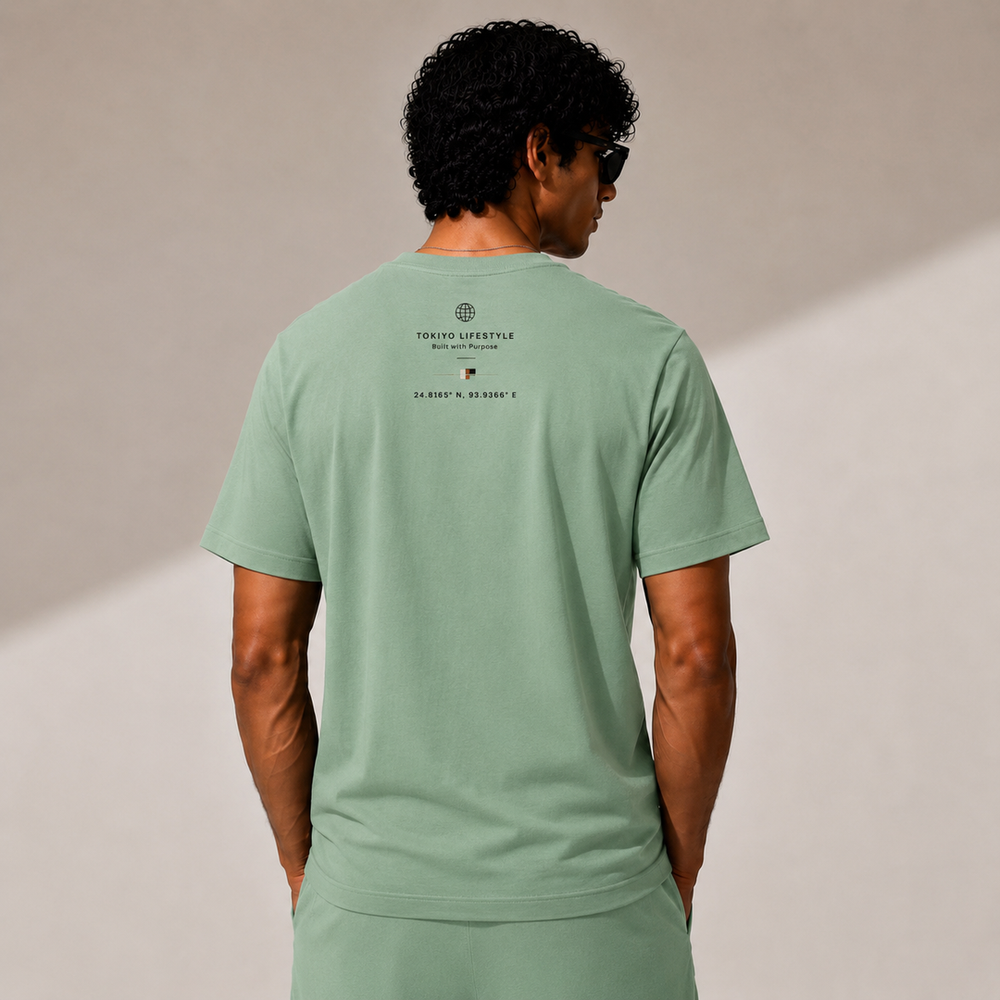 Tokiyo Lifestyle Regular T-Shirt - TRTM001 - Pista - Image 2