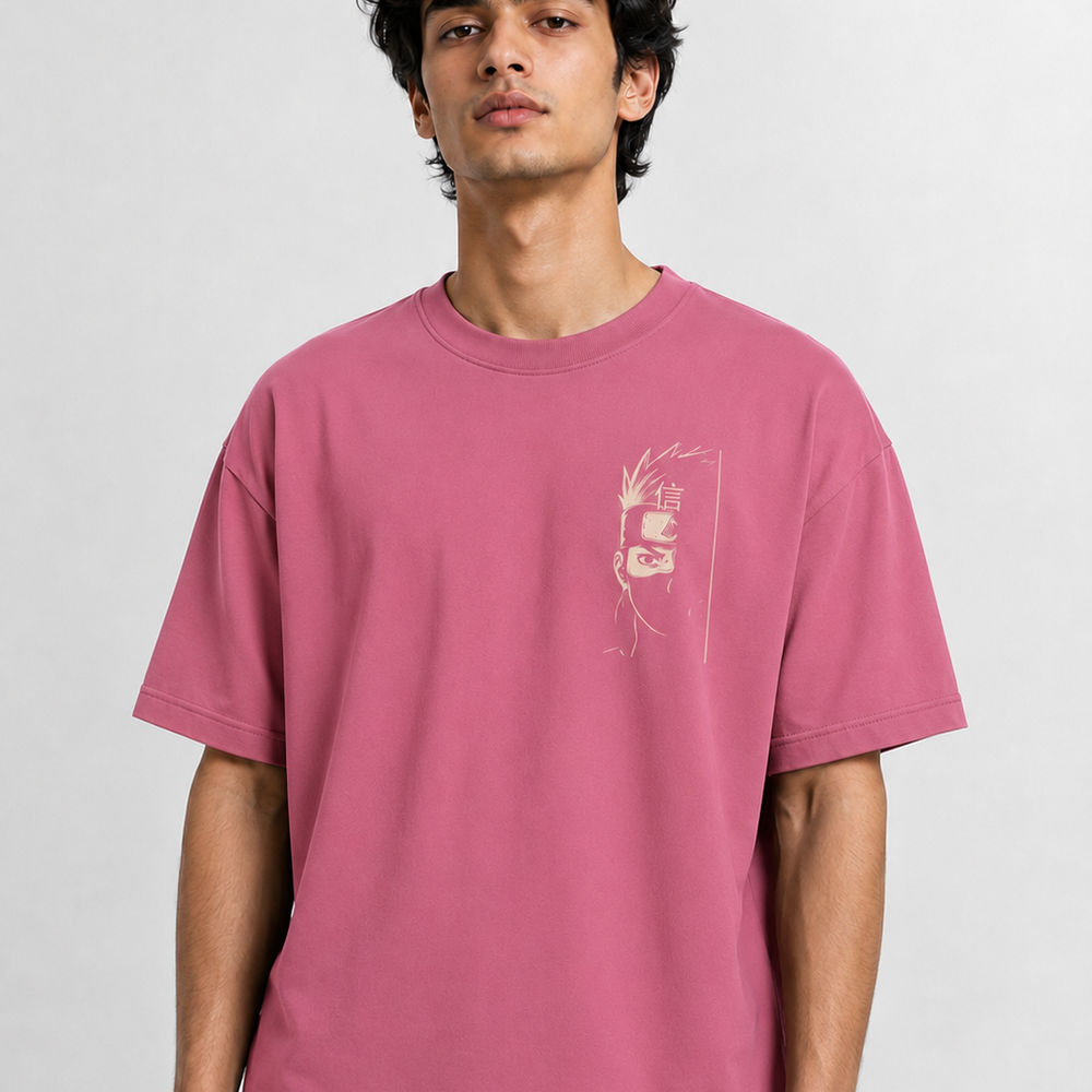 Tokiyo Lifestyle Oversized T-Shirt - TOTM004 - Onion-pink - Image 1