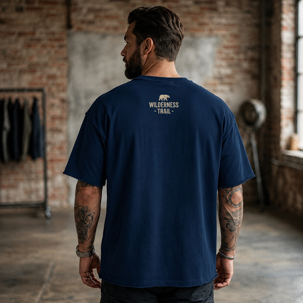 Tokiyo Lifestyle Oversized T-Shirt - TOTM005 - Airforce - Image 2