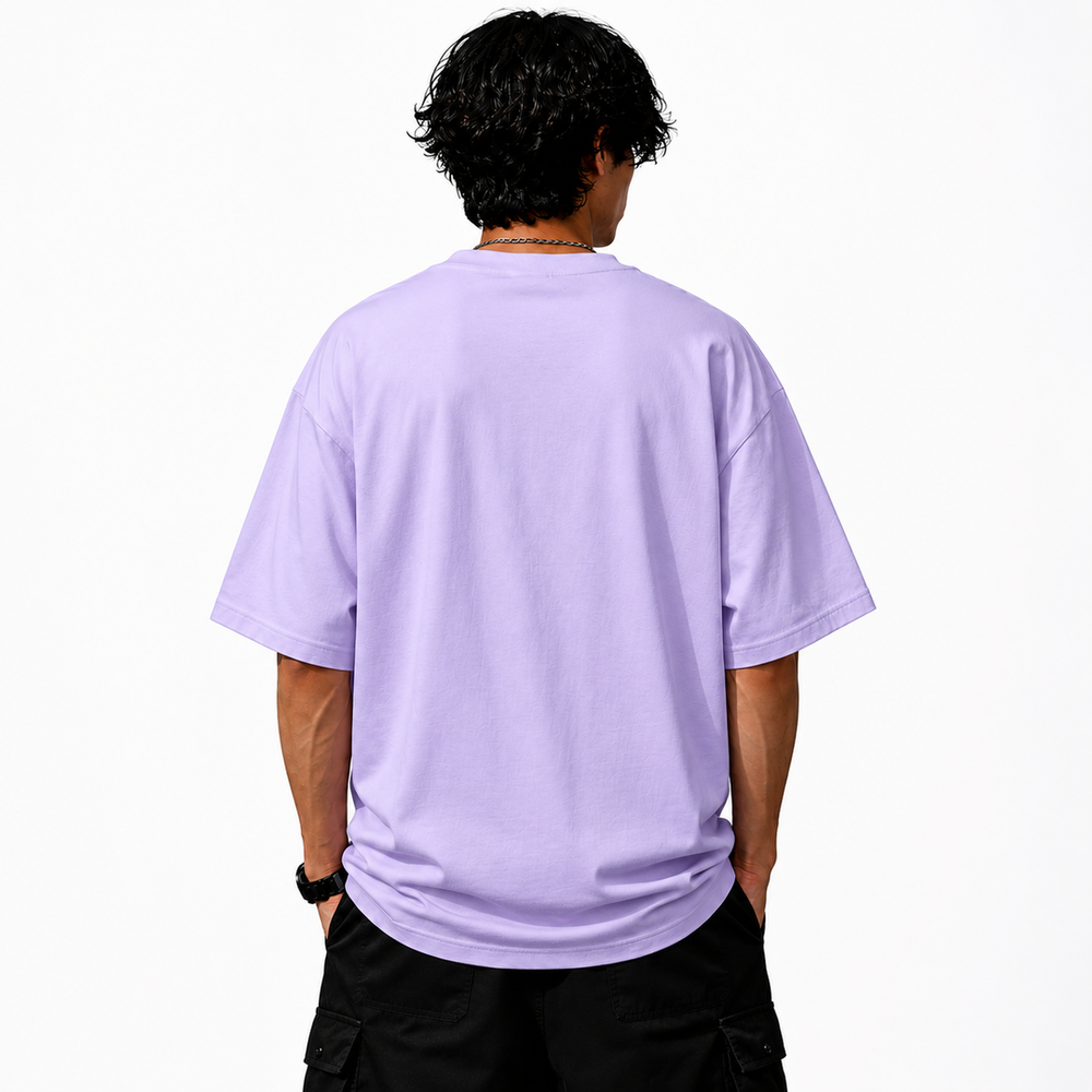 Tokiyo Lifestyle Oversized T-Shirt - TOTM017 - Lavender