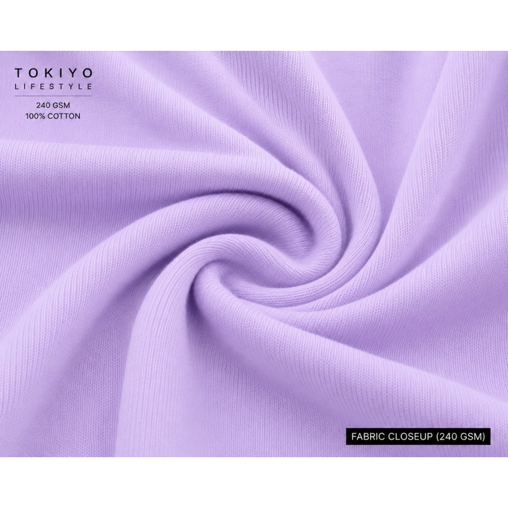 Tokiyo Lifestyle Oversized T-Shirt - TOTM016 - Lavender