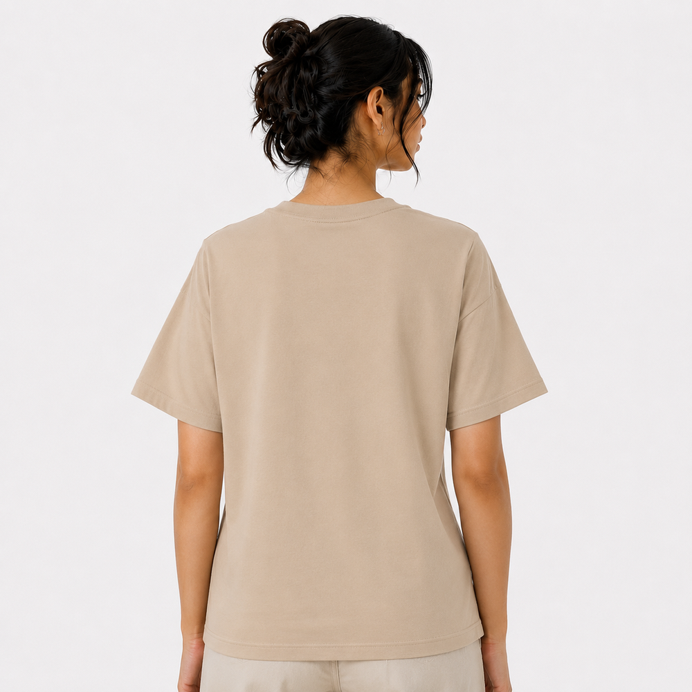 Tokiyo Lifestyle Women Regular T-Shirt - TRTWO005 - Beige - Image 2