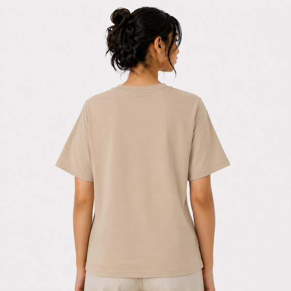 Tokiyo Lifestyle Women Regular T-Shirt - TRTWO005 - Beige - Image 2