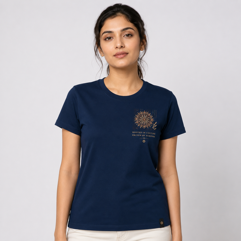 Tokiyo Lifestyle Women Regular T-Shirt - TRTWO006 - Airforce - Image 1