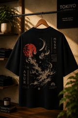 Tokiyo Lifestyle Oversized T-Shirt - TOTM028 - Black