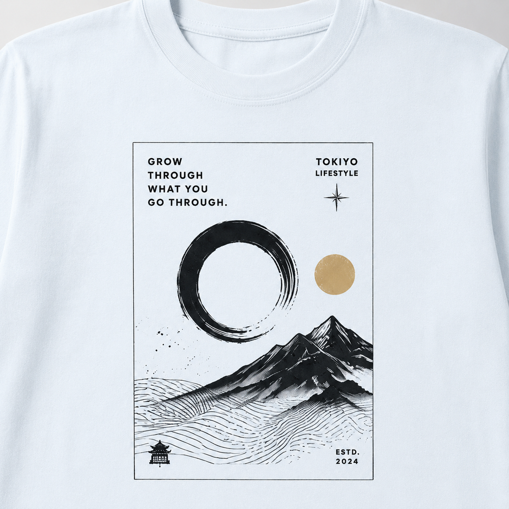 Tokiyo Lifestyle Regular T-Shirt - TRTM004 - White - Image 3