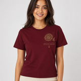 Tokiyo Lifestyle Women Regular T-Shirt - TRTWO006 - Wine - Image 1