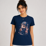 Tokiyo Lifestyle Women Regular T-Shirt - TRTWO002 - Airforce - Image 1
