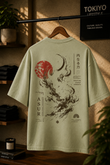 Tokiyo Lifestyle Oversized T-Shirt - TOTM028 - Pista
