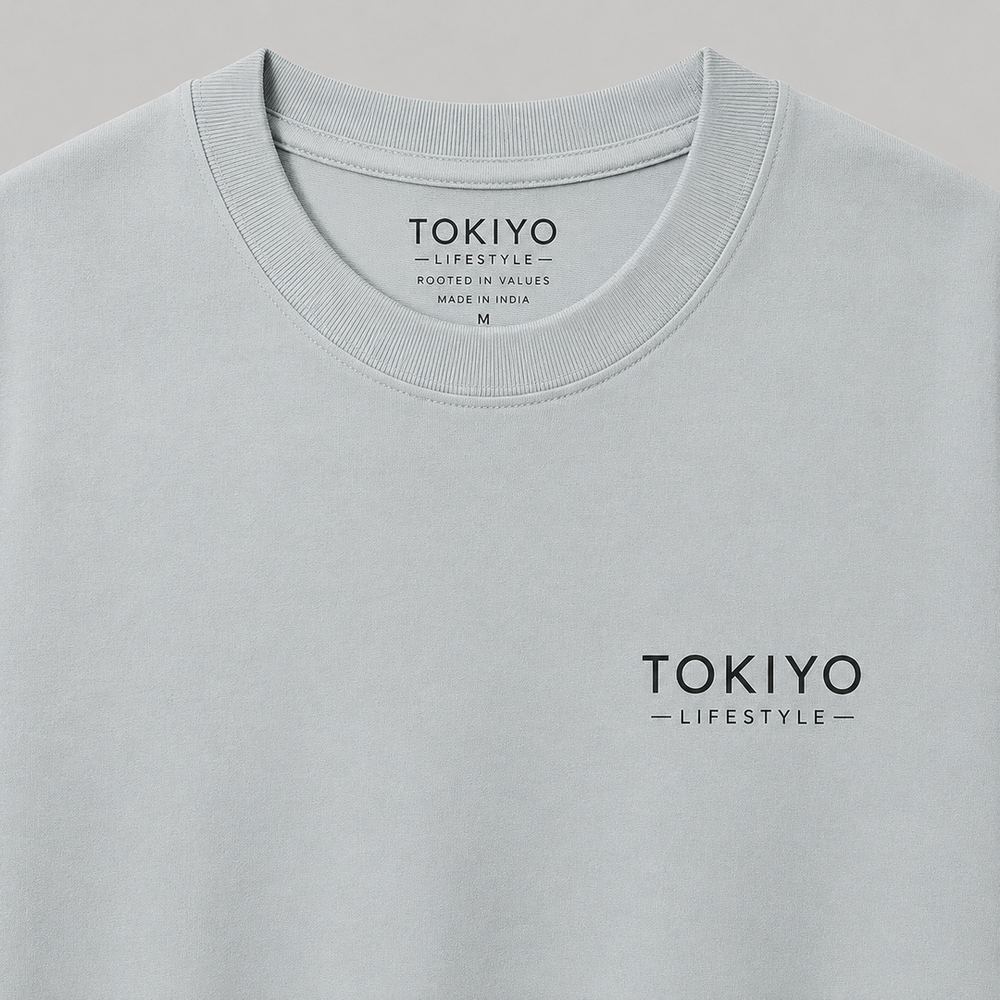 Tokiyo Lifestyle Oversized T-Shirt - TOTM010 - White - Image 3