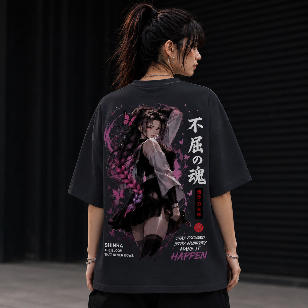 Tokiyo Lifestyle Women Oversized T-Shirt - TOVWO003 - Black - Image 2