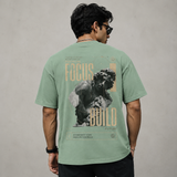 Tokiyo Lifestyle Oversized T-Shirt - TOTM011 - Pista - Image 2