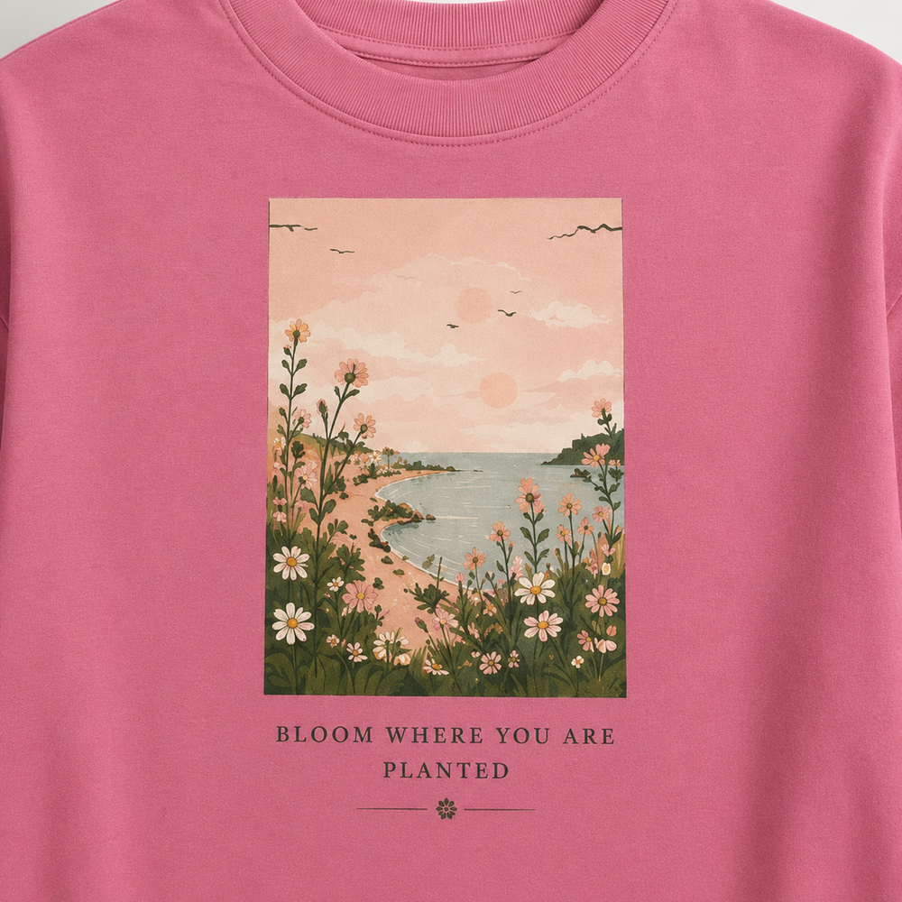Tokiyo Lifestyle Women Oversized T-Shirt - TOVWO008 - Onion-Pink - Image 3