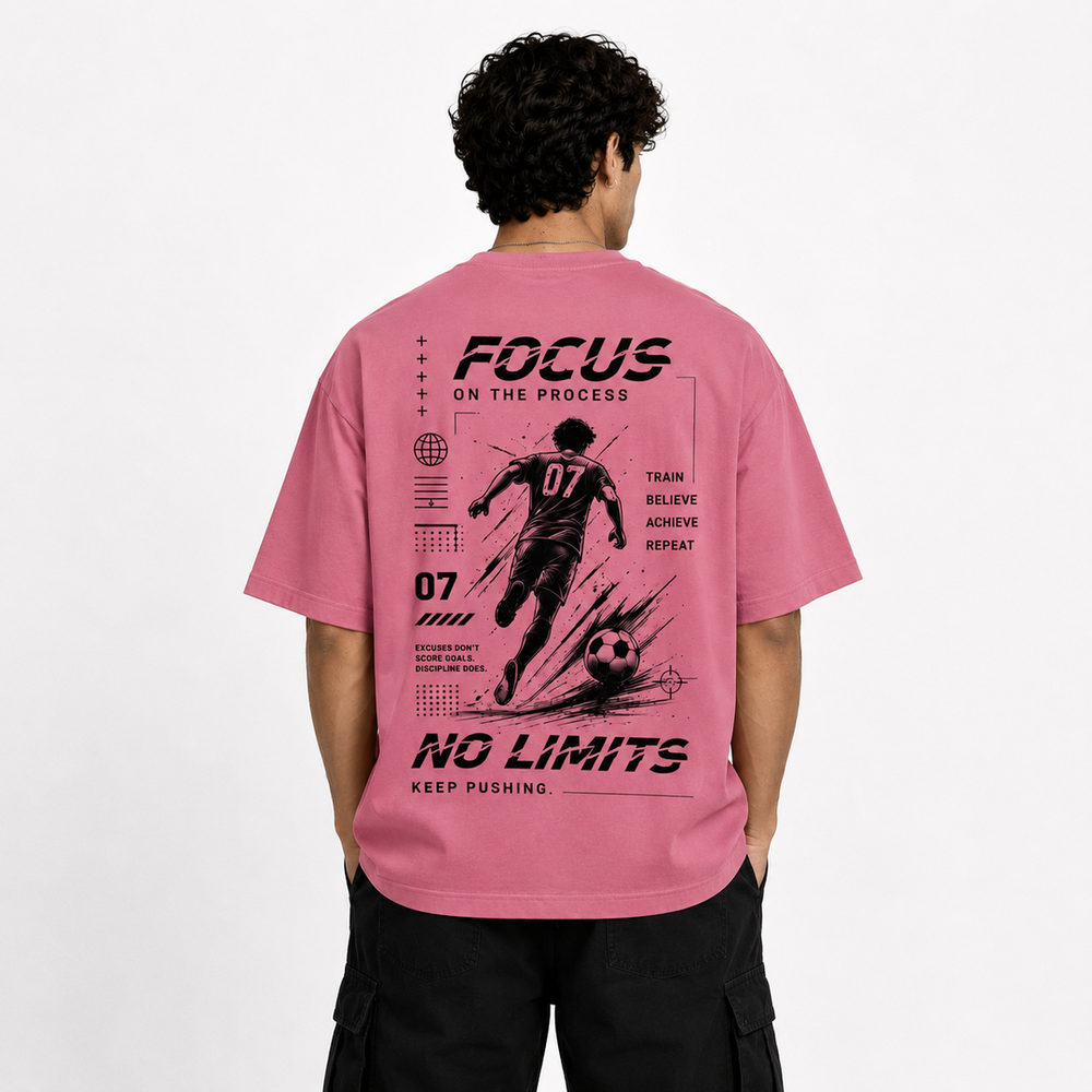 Tokiyo Lifestyle Oversized T-Shirt - TOTM038 - Onion Pink