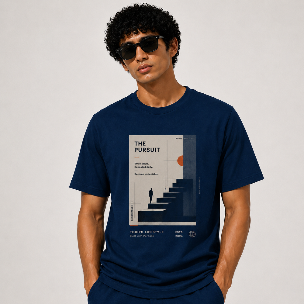 Tokiyo Lifestyle Regular T-Shirt - TRTM010 - Airforce - Image 1